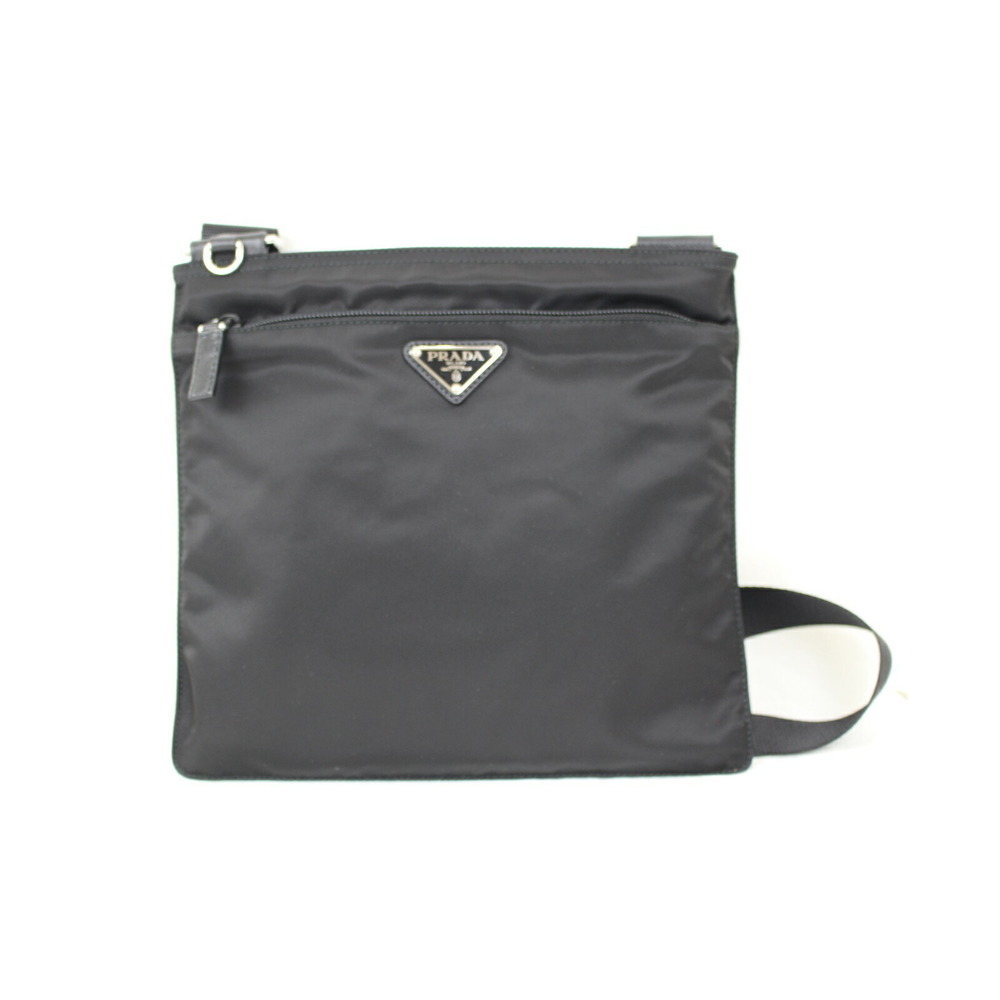 PRADA VELA Shoulder Bag Crossbody Black